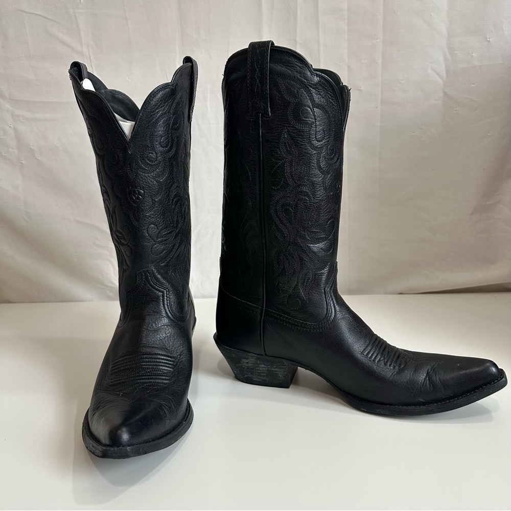 Ariat Women’s Heritage J Toe Western Cowboy Boot Black 8.5